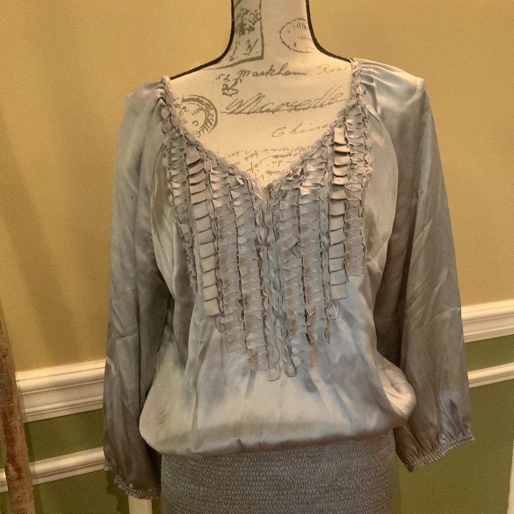 Black House White Market Silk Blouse L